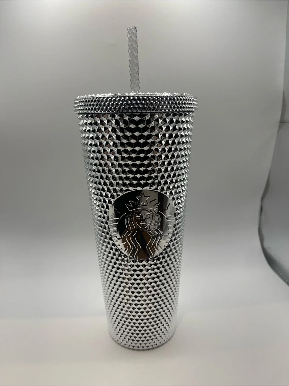 Disney Starbucks Silver Studded Venti Tumbler with Straw